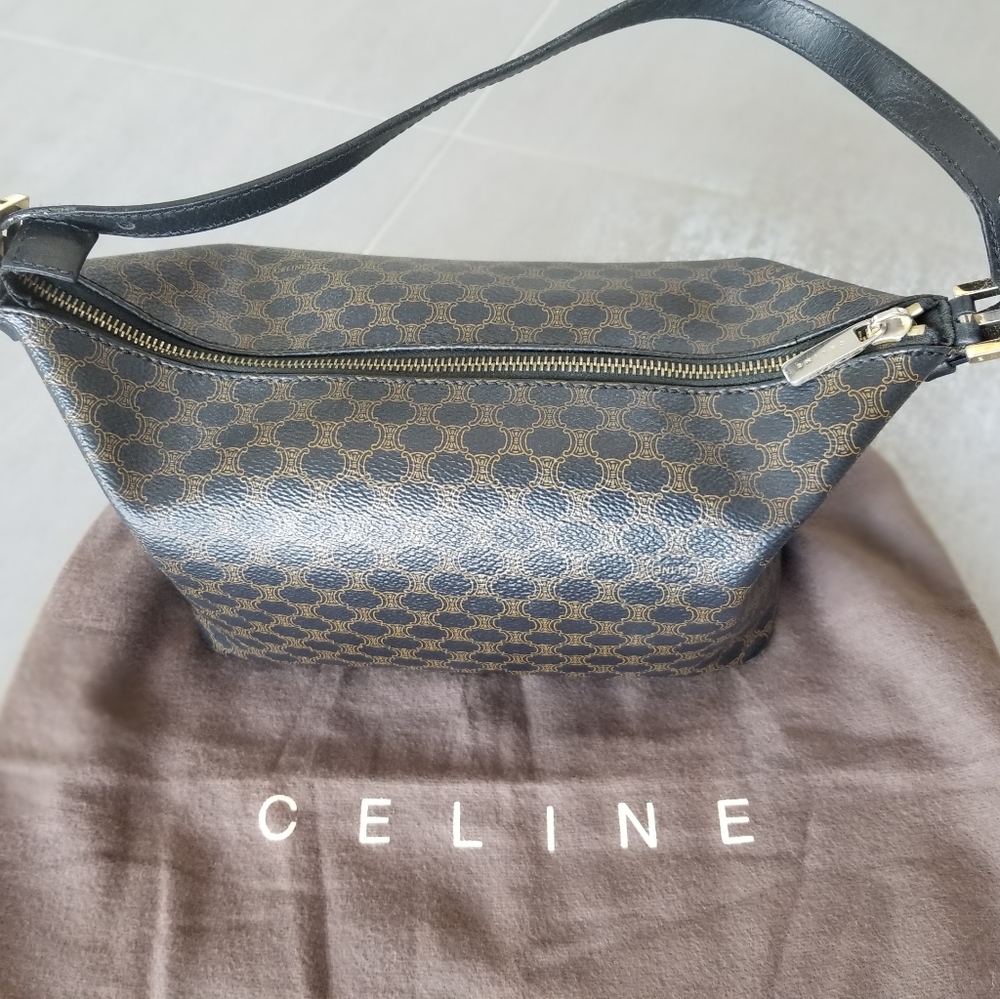 CELINE MACADAM TOTE/SHOULDER BAG